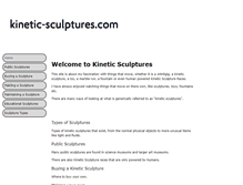 Tablet Screenshot of kinetic-sculptures.com